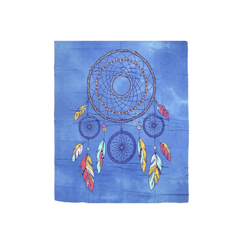 PAREO DOBLE 210X230 CM 100%ALG.ESTAMPADO ANAI AZUL