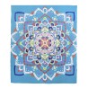 PAREO DOBLE 210X230 CM 100%ALG.ESTAMPADO VARKALA TURQUESA
