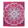PAREO DOBLE 210X230 CM 100%ALG.ESTAMPADO VARKALA FUCSIA