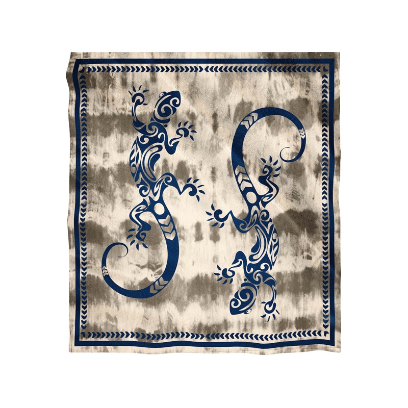 PAREO DOBLE 210X230 CM 100%ALG.ESTAMPADO GUECO ARENA