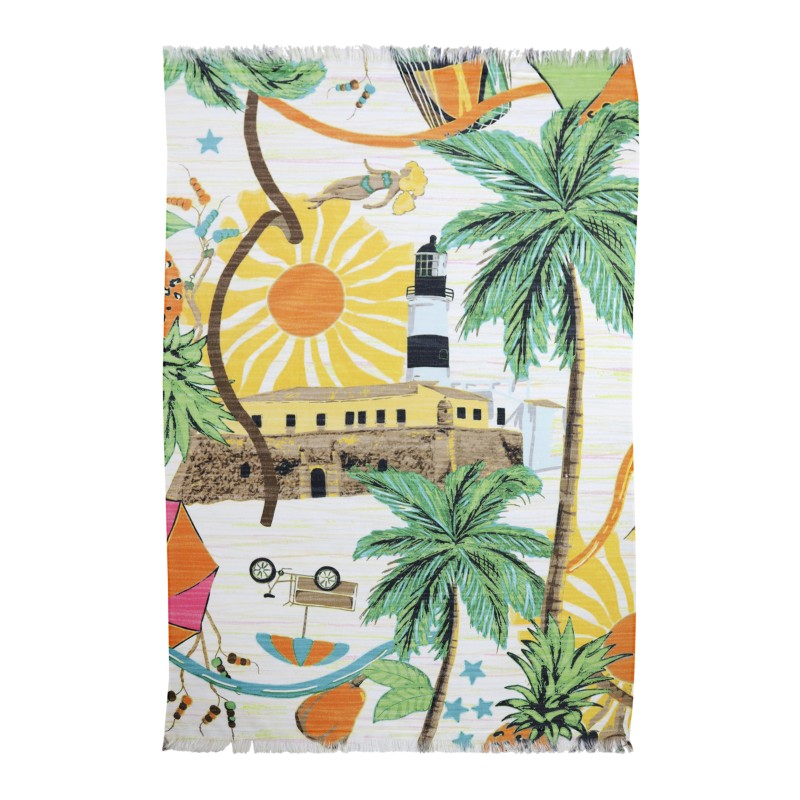 PAREO 100X150 ESTAMPADO DIGITAL PRAIA