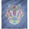 PAREO DOBLE 210X230 100%ALG.ESTAMPADO MEENAH AZUL