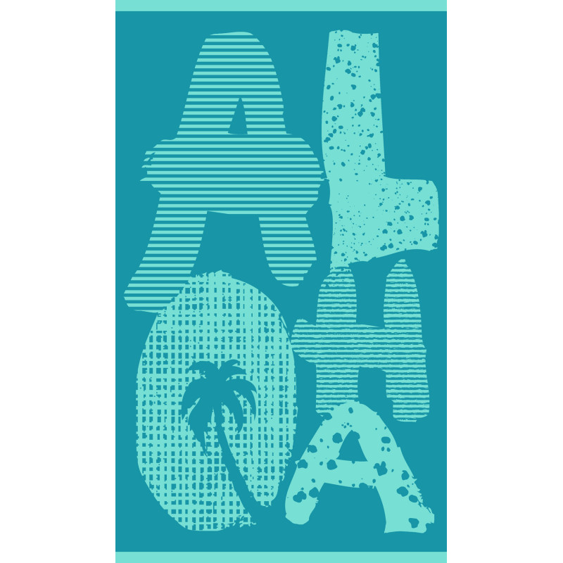 TOALLA 100X170 JACQUARD TERC.OKINI AGUA