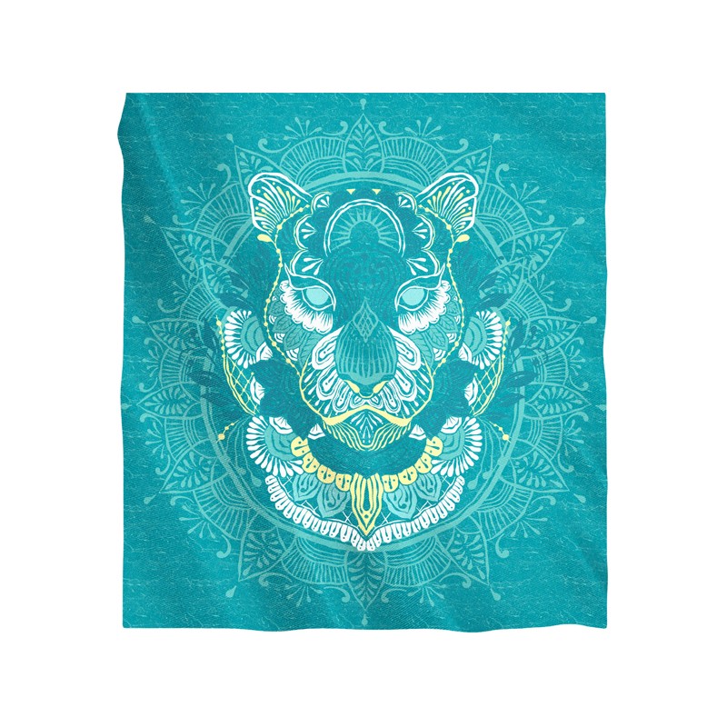 PAREO DOBLE 210X230 100%ALG.ESTAMPADO MEENAH ESMERALDA