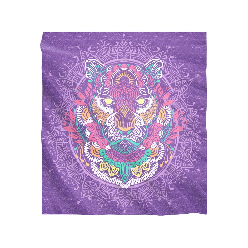 PAREO DOBLE 210X230 100%ALG.ESTAMPADO MEENAH MORADO