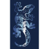 TOALLA 100X170 JACQUARD TERC.KADAL AZUL