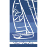 TOALLA 100X170 JACQUARD TERC.LASTER AZUL