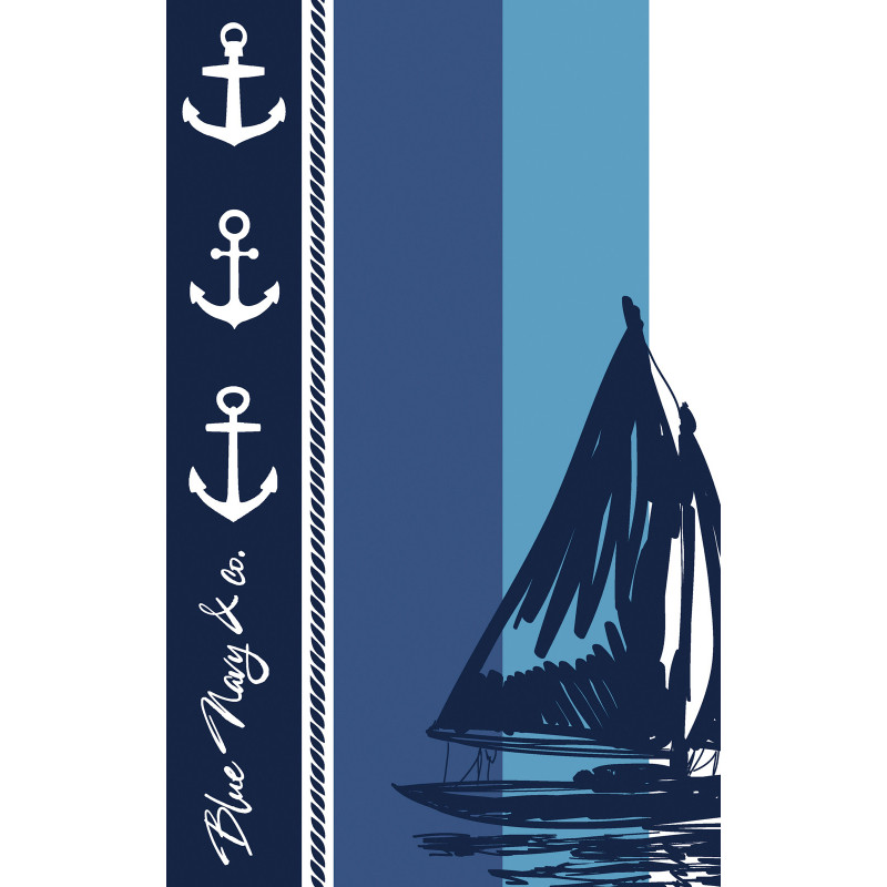 TOALLA 100X170 JACQUARD TERC.COMPITY AZUL