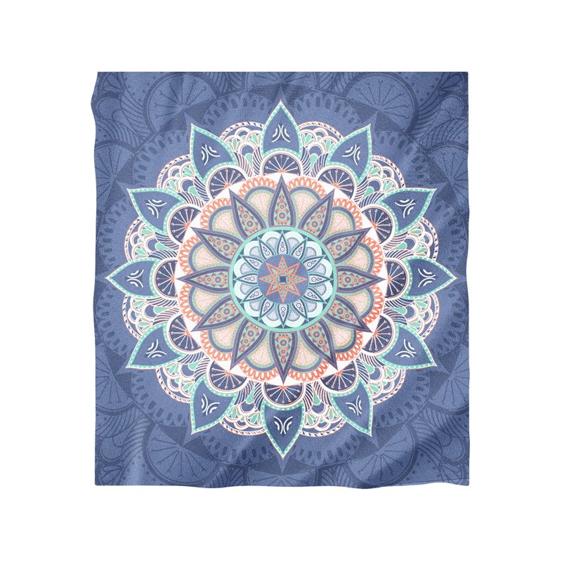 PAREO DOBLE 210X230 100%ALG.ESTAMPADO KEBELA AZUL
