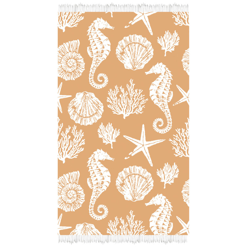 TOALLA 100X170 JACQUARD TERC.HEELA MELOCOTON