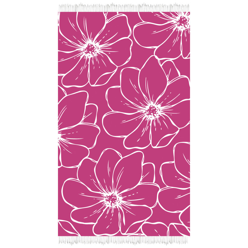 TOALLA 100X170 JACQUARD TERC.LULABY FUCSIA