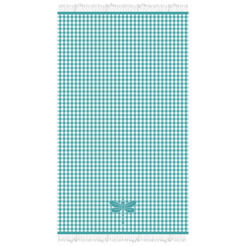 TOALLA 100X170 JACQUARD TERC.VICHY TURQUESA