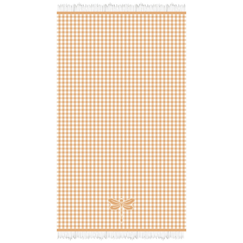 TOALLA 100X170 JACQUARD TERC.VICHY MELOCOTON