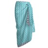 PAREO VOILE 100X180 100% ALG.ESTAMPADO AMBERLHI TURQUESA