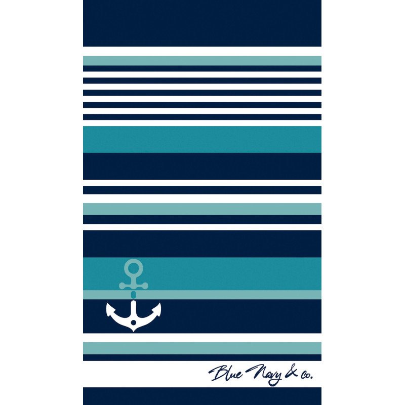 TOALLA 90X165 EG.JACQUARD TERC.SKOT MARINO