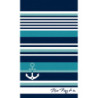 TOALLA 90X165 EG.JACQUARD TERC.SKOT MARINO