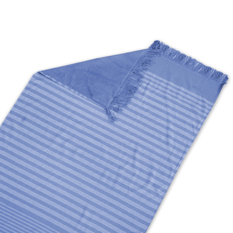 PAREO 100X150 TINTADO FLECOS ASHA INDIGO