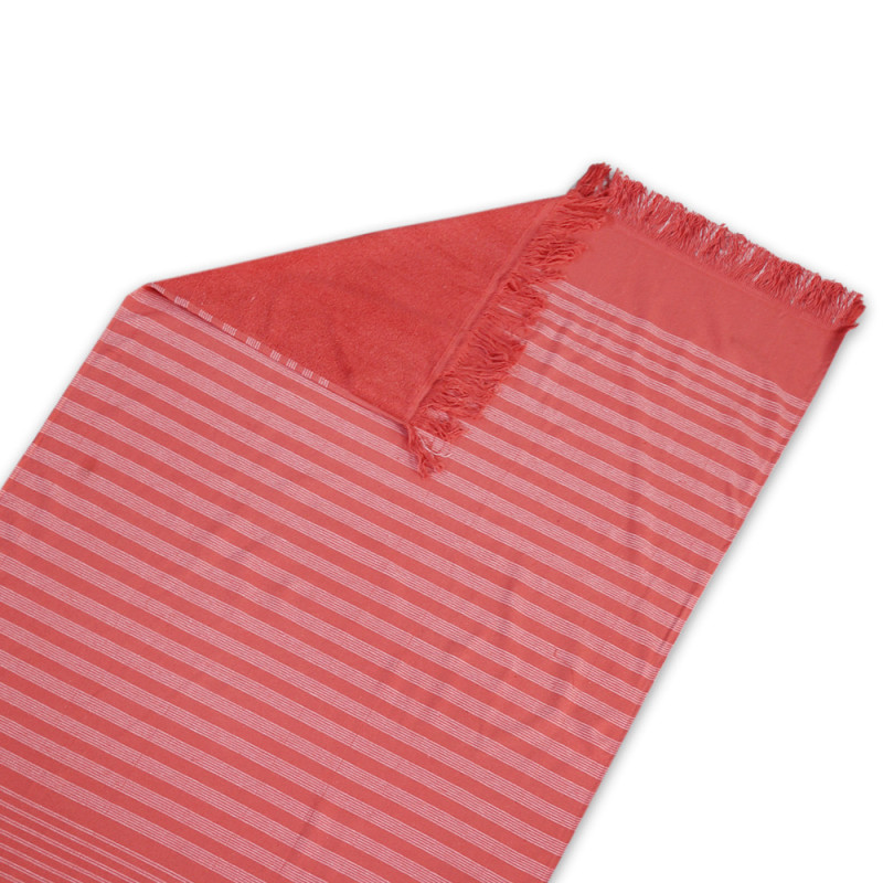 PAREO 100X150 TINTADO FLECOS ASHA ROUGE