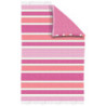 PAREO-TOALLA 100X150 RAYAS FLECOS ANDONI FUCSIA