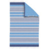 PAREO 100X150 RAYAS FLECOS KALEN AZUL