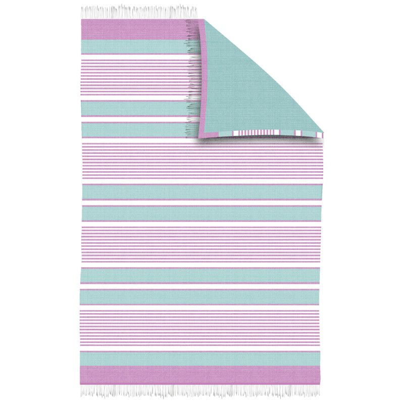 PAREO 100X150 RAYAS FLECOS KALEN AGUA