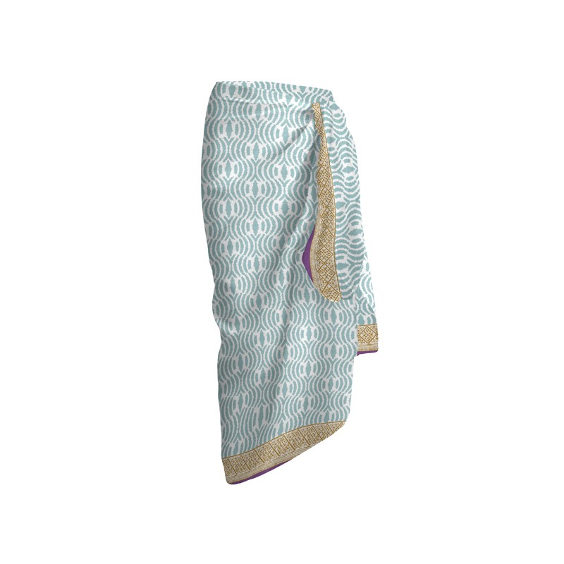 PAREO VOILE 100X180 100% ALG.ESTAMPADO ORISSA AMATISTA