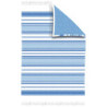 PAREO 100X150 RAYAS FLECOS SOGLE AZUL
