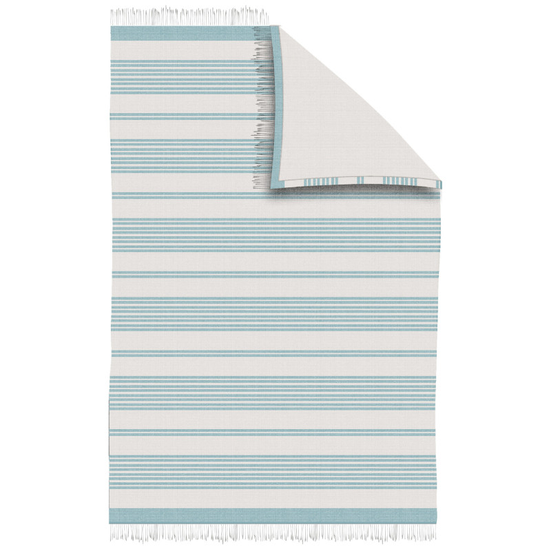 PAREO-TOALLA 100X150 RAYAS FLECOS NAMPUR AGUA