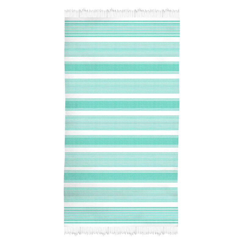 PAREO 100X180 RAYAS FLECOS DIMAS AGUA