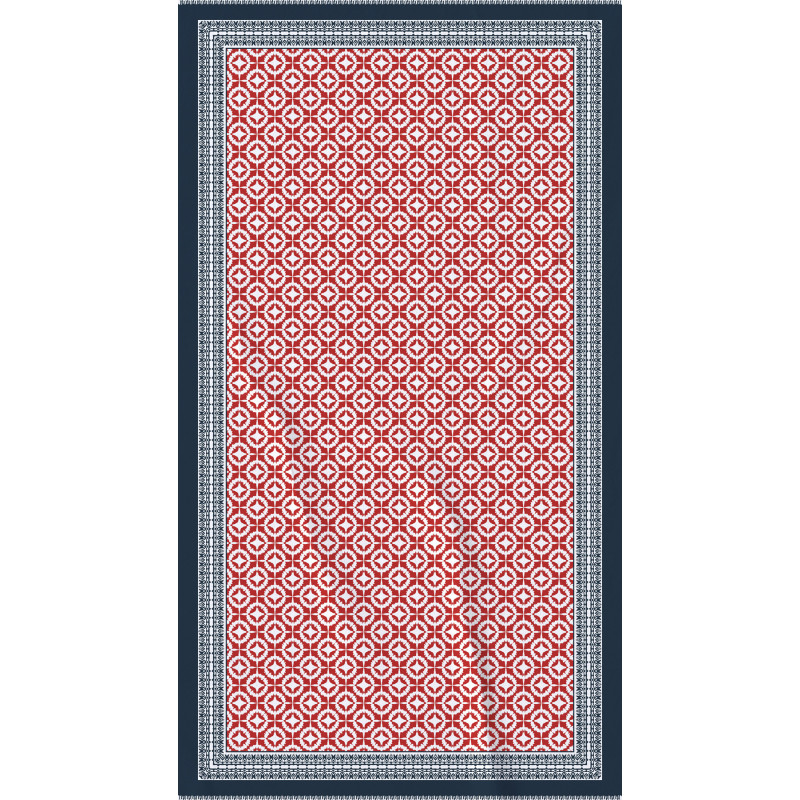 PAREO VOILE 100X180 100% ALG.ESTAMPADO ELHANCE TEJA
