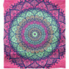 PAREO DOBLE 210X230 CM 100%ALG. ESTAMPADO MACELO FUCSIA
