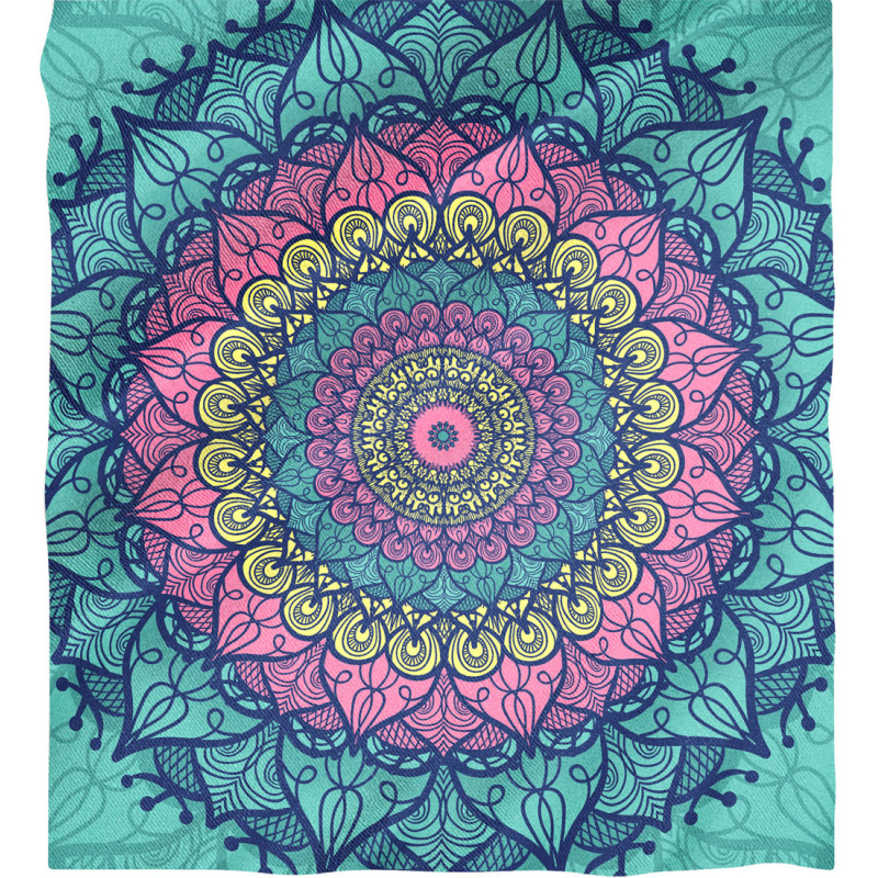 PAREO DOBLE 210X230 CM 100%ALG. ESTAMPADO MACELO VERDE