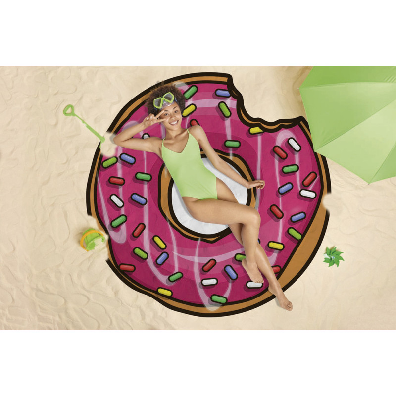 TOALLA 150X150 MICROFIBRA ESTAMPADA SWEET BAGEL