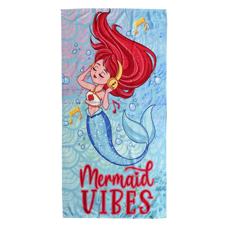 TOALLA 75X150 MICROFIBRA ESTAMPADA MERMAID