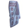PAREO VOILE 100X180 100% ALG.ESTAMPADO HIDOLA AZUL