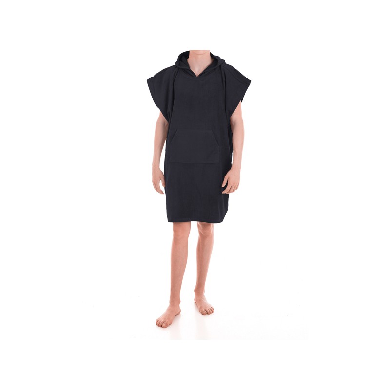 PONCHO ADULTO SURFERS NEGRO
