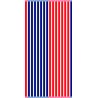 TOALLA 80X160 RAYAS TERCIOPELO OLIMPIA ROJO
