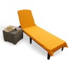 TOALLA TUMBONA 70X200+20 CMS.400 GR/M2 100%ALG.NARANJA