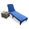 TOALLA TUMBONA 70X200+20 CMS.400 GR/M2 100%ALG.AZULON