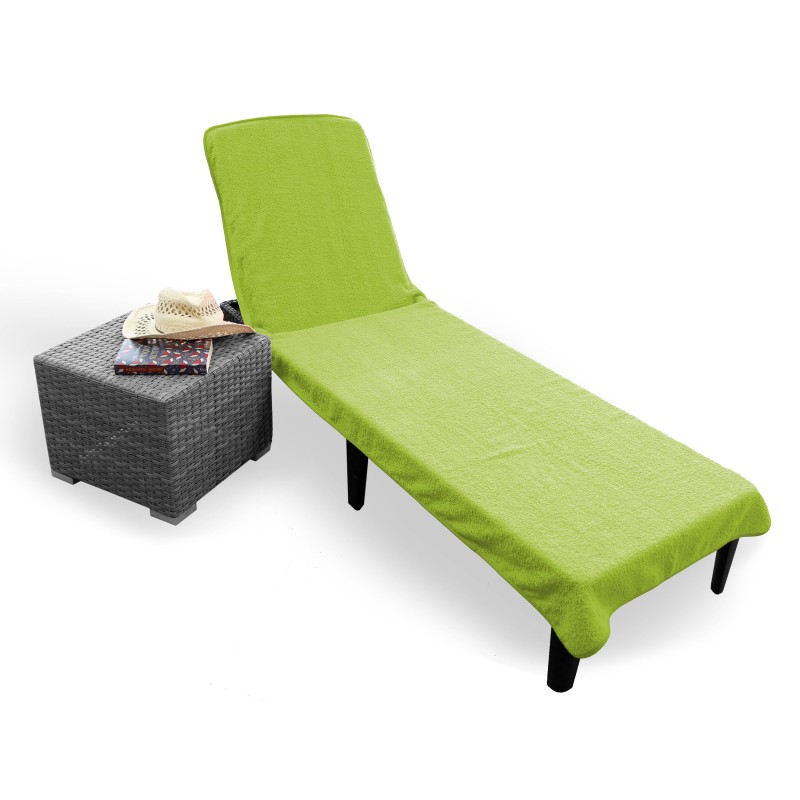 TOALLA TUMBONA 70X200+20 CMS.400 GR/M2 100%ALG.PISTACHO