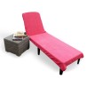 TOALLA TUMBONA 70X200+20 CMS.400 GR/M2 100%ALG.FUCSIA