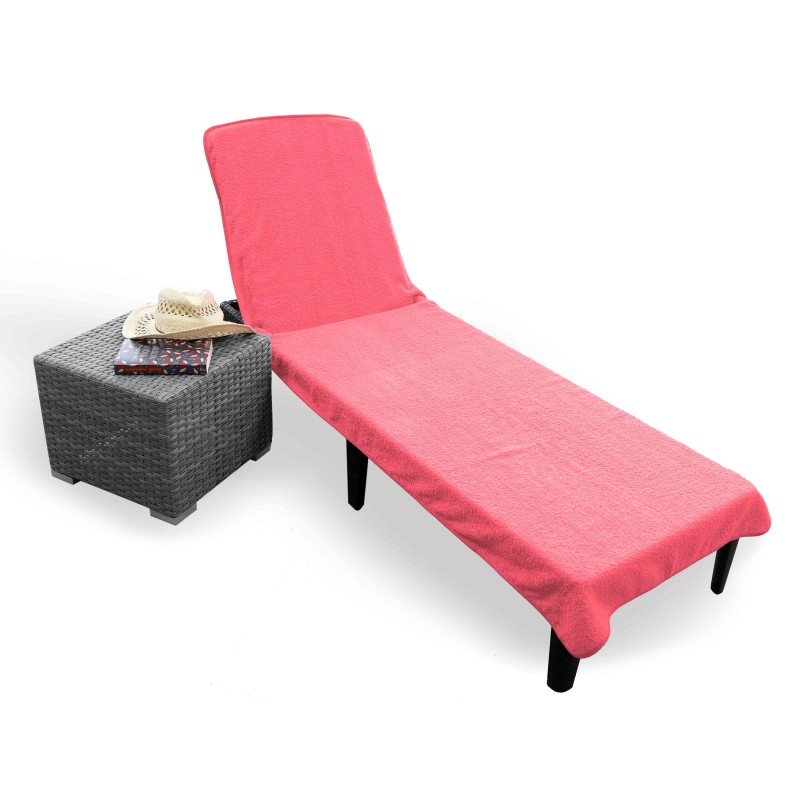 TOALLA TUMBONA 70X200+20 CMS.400 GR/M2 100%ALG.CORAL